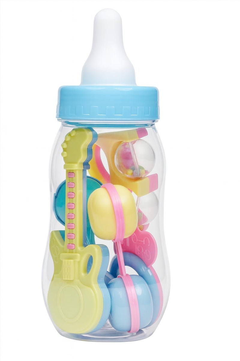 AVELLIM Plastic Baby Bottle 11" Jumbo Blue - Large Fillable Baby Shower Decoration, Gender Reveal Centerpiece, Guess How Many Game, Party Favor Holder for Candy, Trinkets, Gifts, Treats (Filled with Favors) - Image 1